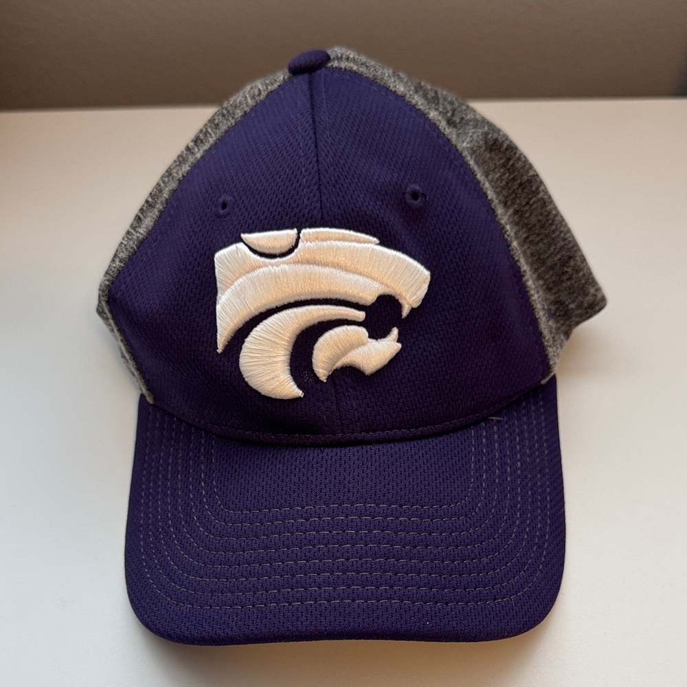 Men’s Kansas State Wildcats Hat Purple & Grey Medium/Large NCAA